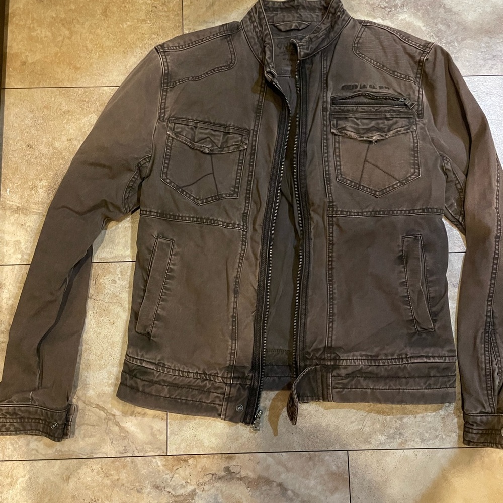 Guess jean biker style